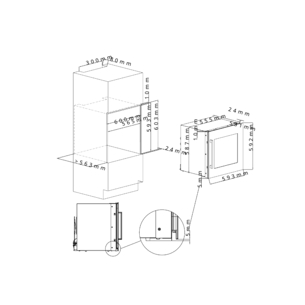 Cava de vino CAVIN SCD60FGB