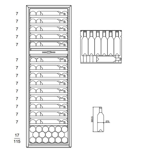 Cava de vino mQuvée EWD45PRPLH