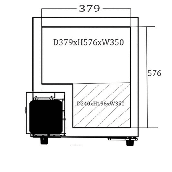 Refrigerador de bebidas para exterior CAVIN SW-63B