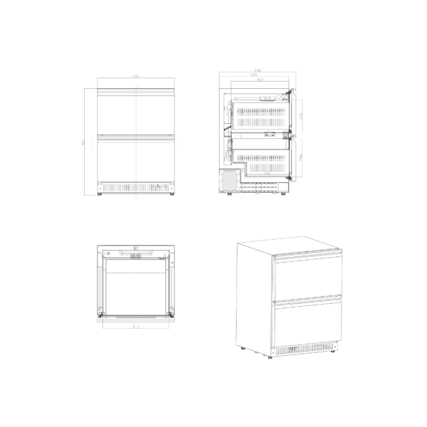 Refrigerador de bebidas para exterior CAVIN SY-51D