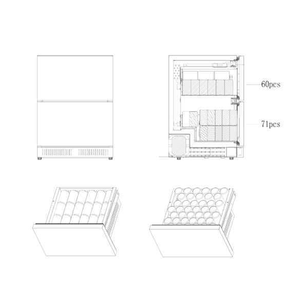 Refrigerador de bebidas para exterior CAVIN SY-51D