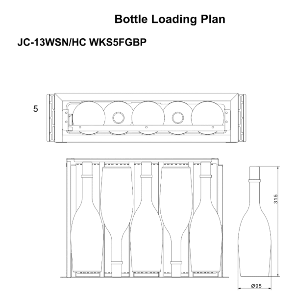 Cajón refrigerado para vino mQuvée WKS5FGBP
