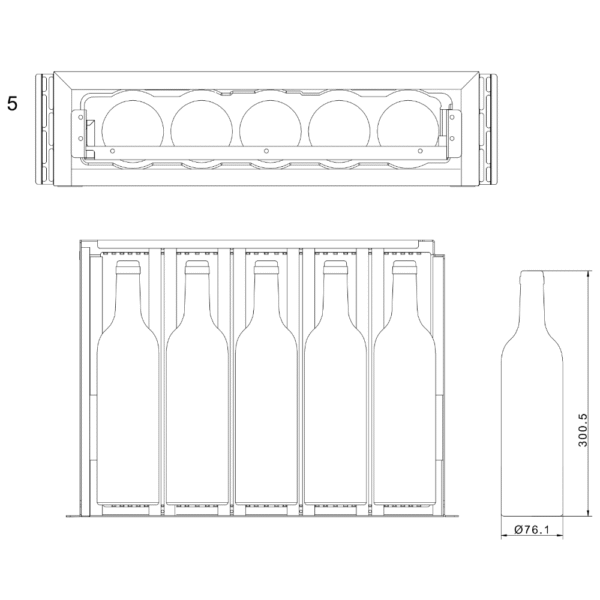Cajón refrigerado para vino mQuvée WKS5FGBP