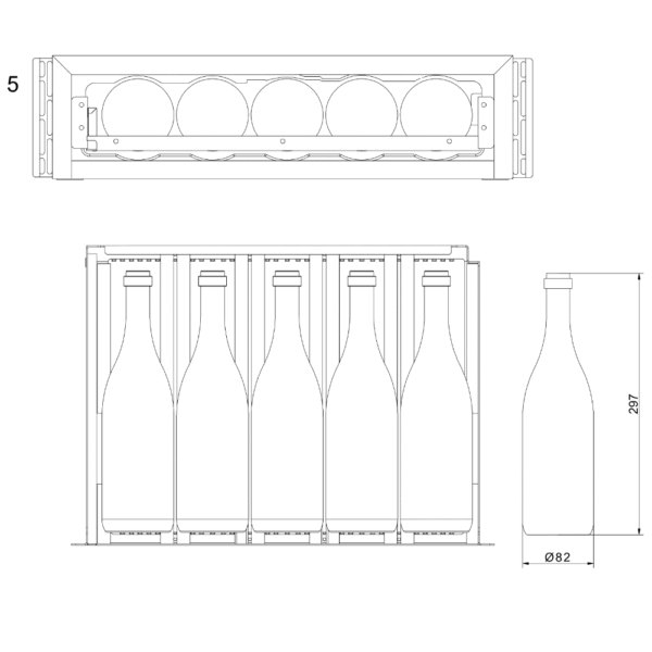 Cajón refrigerado para vino mQuvée WKS5FGBP